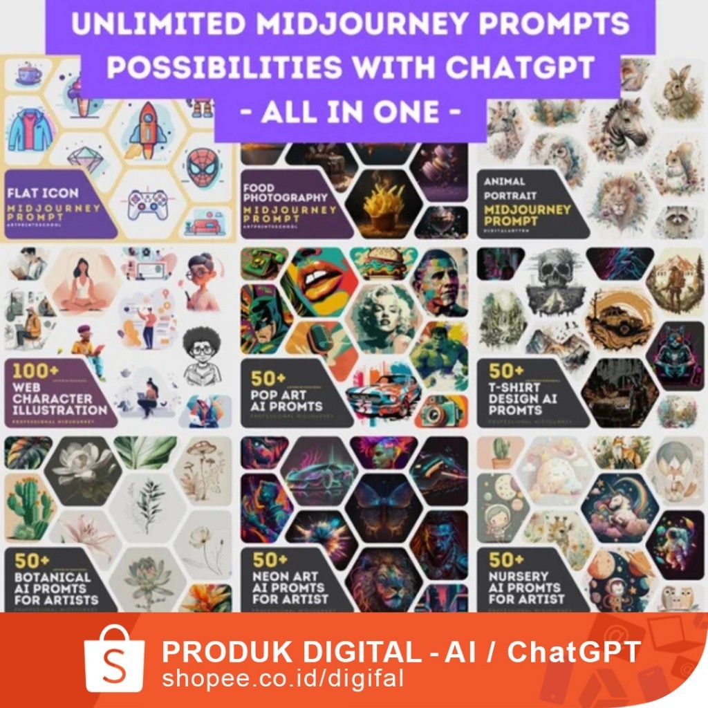 Jual (PROMPTS) Ai Professional Midjourney Prompt Guide - AI Art ...