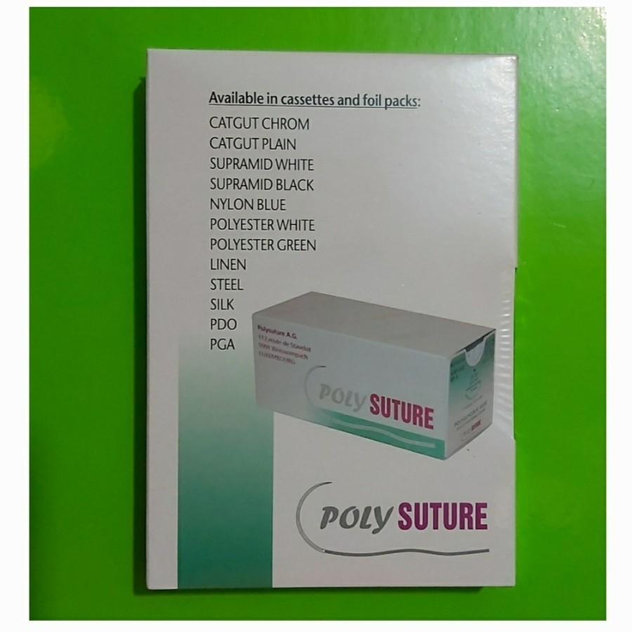 Jual Benang SEIDE SILK USP 4/0 3/0 2/0 0 1 2 3 POLYSUTURE. Sterile ...
