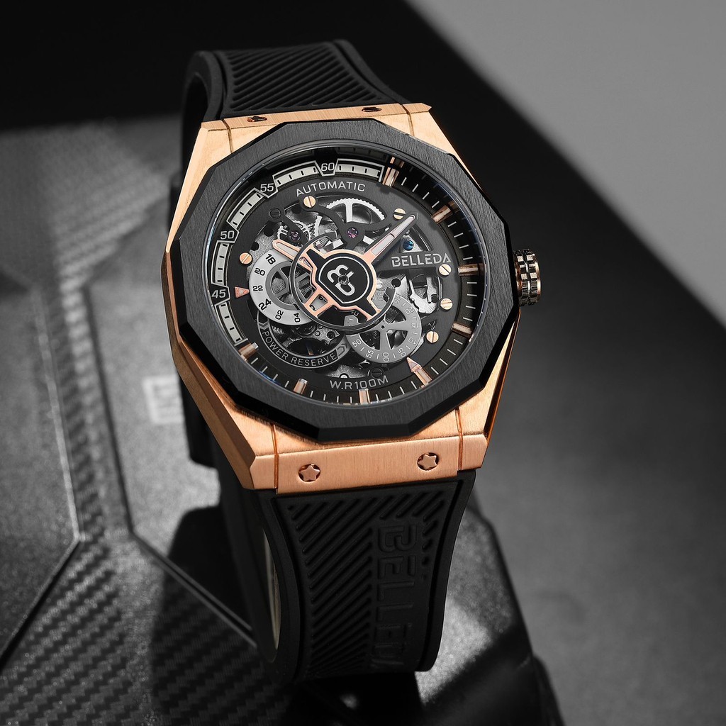 Jual PROMO Jam Tangan Pria BELLEDA 9568 Otomatis Chrono Aktif Tali ...