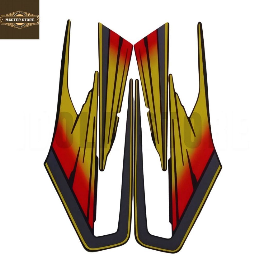Jual Stiker Striping Yamaha RX KING 1995 Hitam Kuning | List Stiker ...