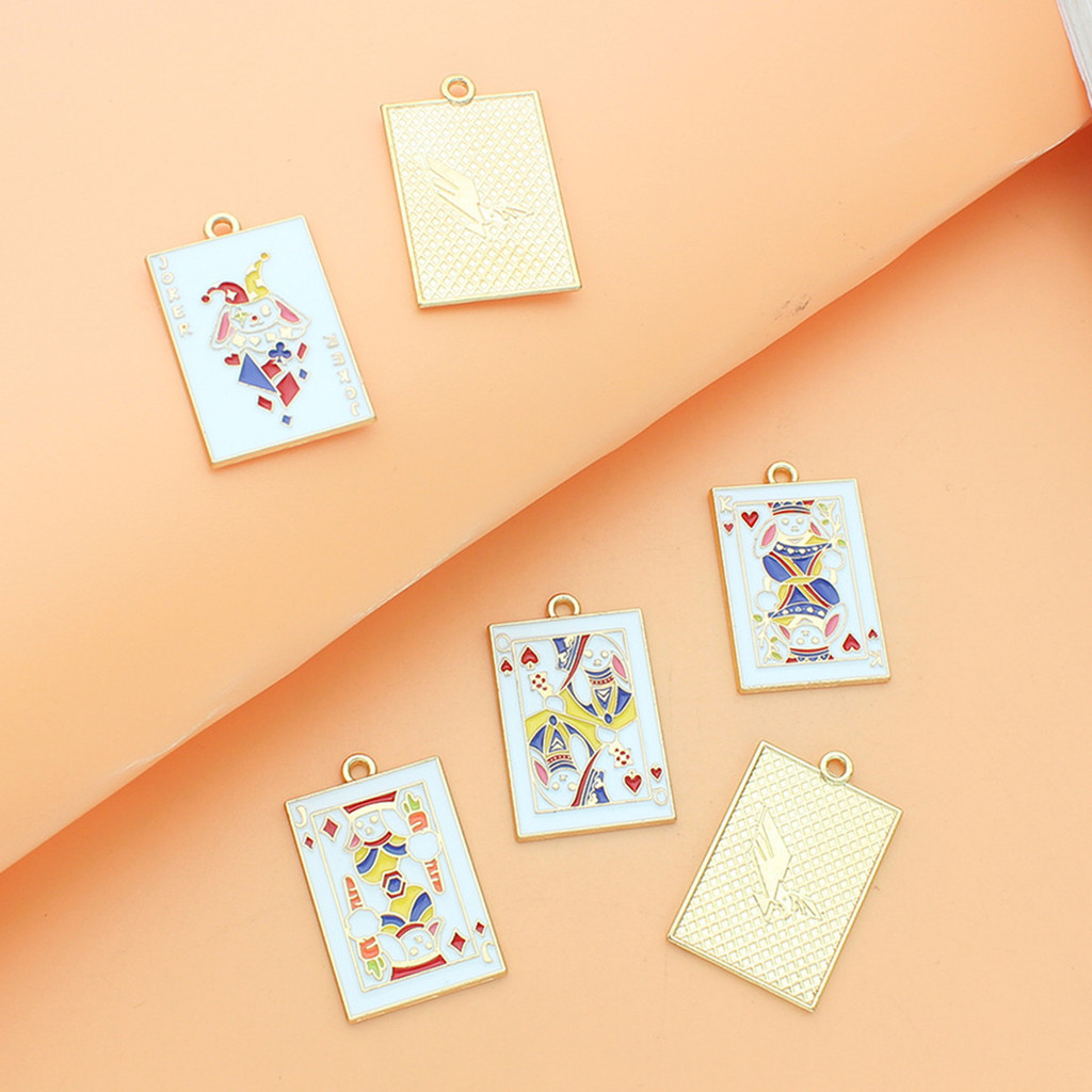 Jual 1 Pcs Charm Enamel Epoxy - RABBIT PLAYING CARDS | Shopee Indonesia