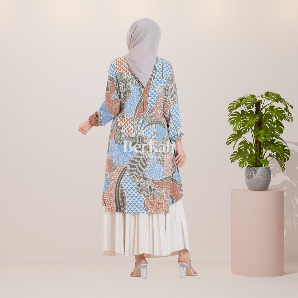 Atasan Batik Tunik Modern Rayon Surya Teja 3