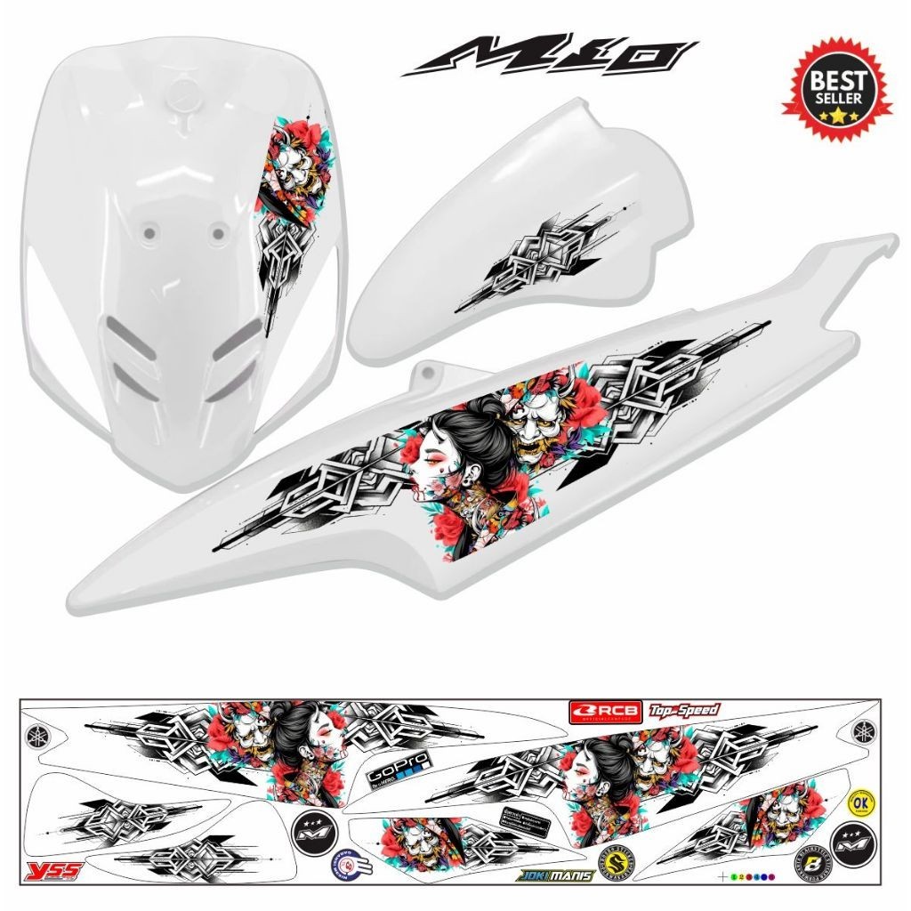Jual LIST STIKER MOTOR MATIK MIO / STRIPING STICKER MIO OLD MATIC ...