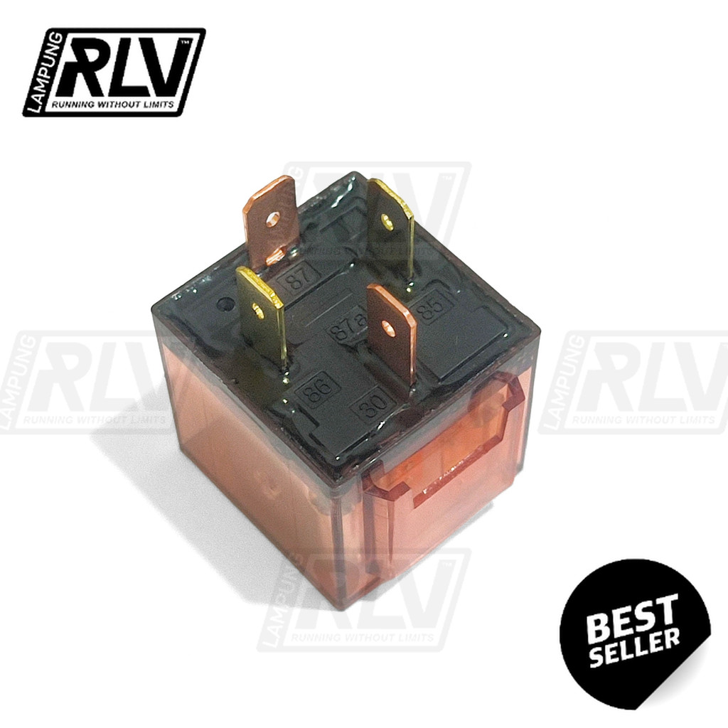 Jual Relay Klakson Transparan Kaki 4 12V Riley Relay Alarm Motor Mobil ...