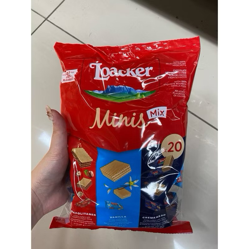 Jual Loacker minis/ Loacker minis mix isi 20 / 200gr | Shopee Indonesia