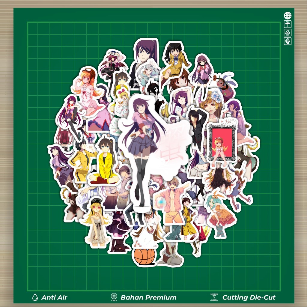 Jual HOT 50 PCS STIKER Stiker Game Series Monogatari Karakter Mix 2 ...