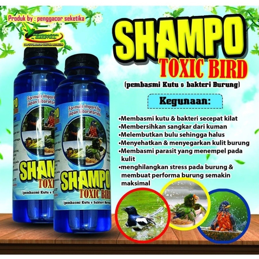 Jual [HARGA HEMAT 6 BOTOL] Shampoo Toxic Bird 250ml Ampuh Basmi Kutu ...