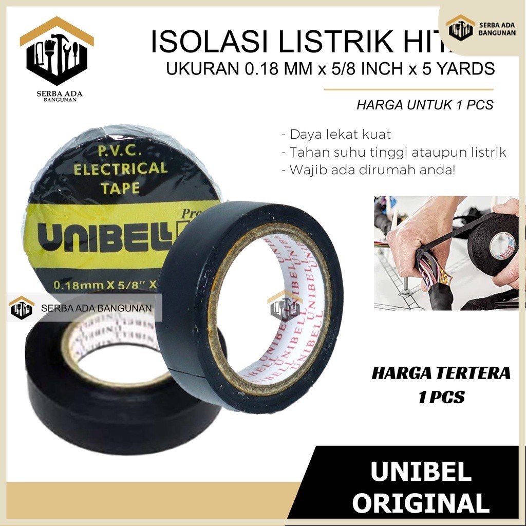 Jual SAB Isolasi Lem Listrik Solatip Unibel Unibell Pro Selotip Lakban ...