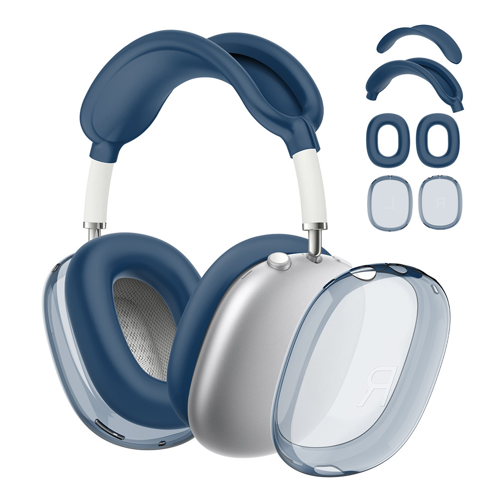 Jual 4 in 1 Silicone + TPU Clear Cover Case Shockproof Ear Pad Ear Cups ...