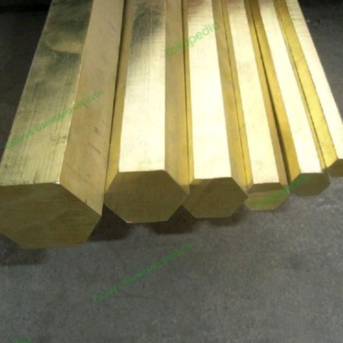 Jual As kuningan segi 6 hexagon 16mm x 50mm | Shopee Indonesia