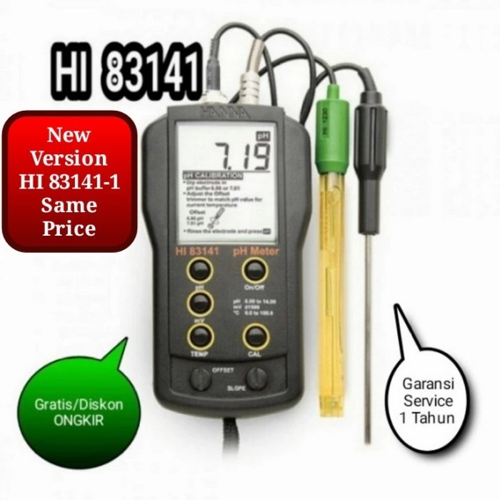 Jual Hanna instruments HI 83141 pH Meter with Electrode and Temp Probe ...