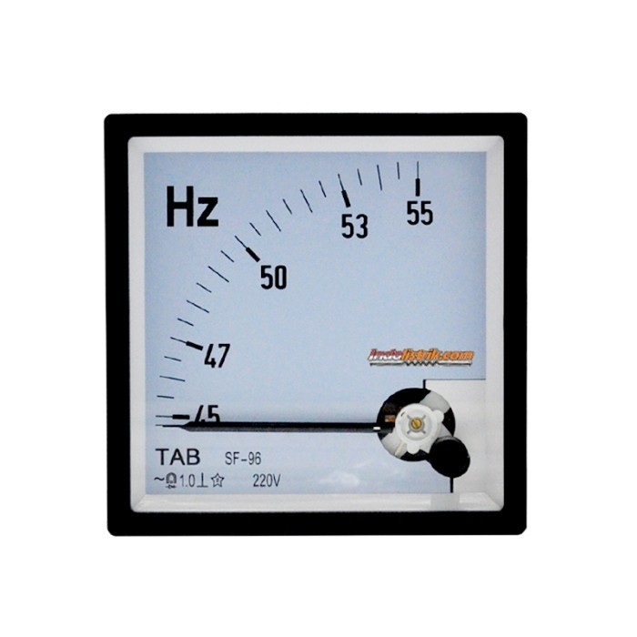 Jual Frekuensi / HZ meter 45-55 HZ Jarum 96x96 Analog TAB | Shopee ...