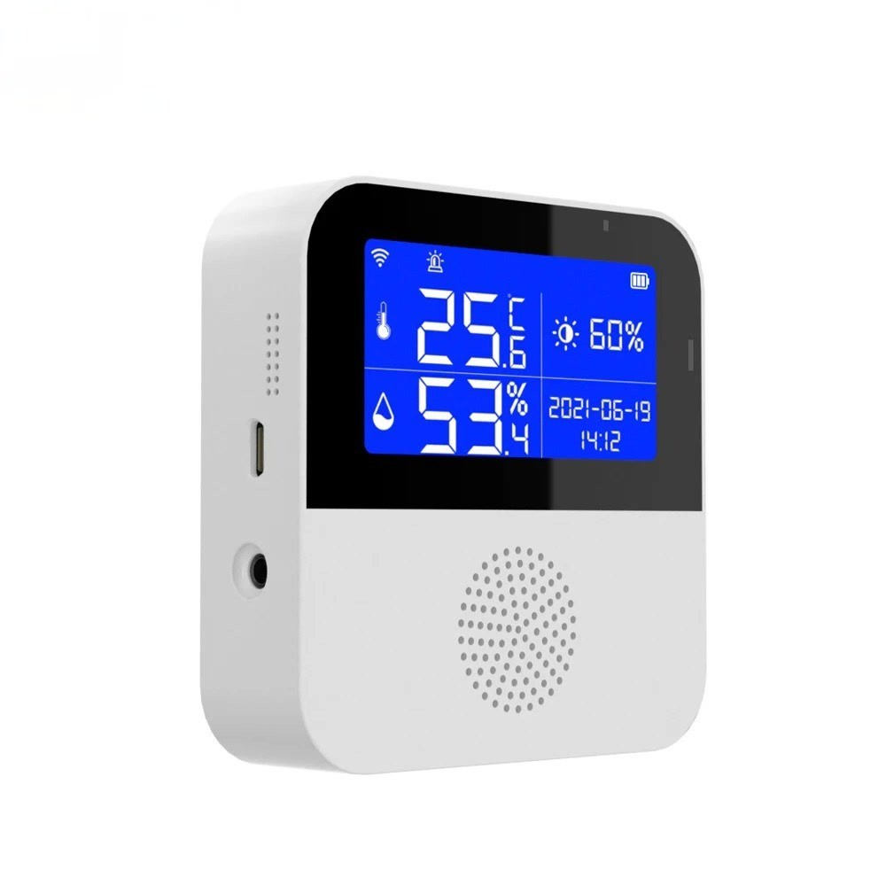 Jual Tuya Smart WIFI Temperature Humidity Sensor Alarm Indoor Outdoor ...