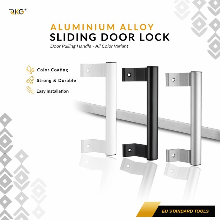 Jual Pull Handle Pintu Aluminium Tarikan Swing Geser Sliding Door 20 Cm