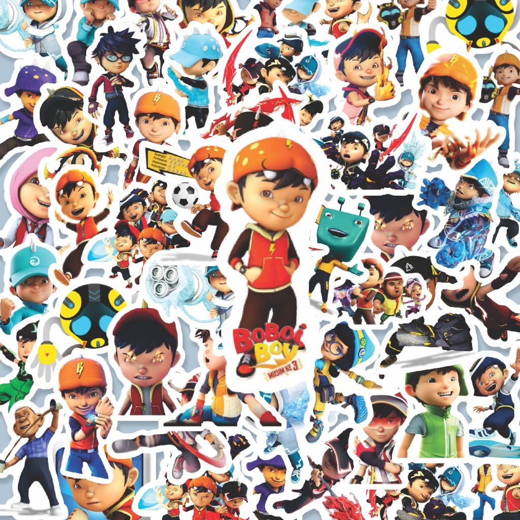 Jual 100PCS Lucu Kartun Boboiboy Stiker Aesthetic Stiker Anti Air ...