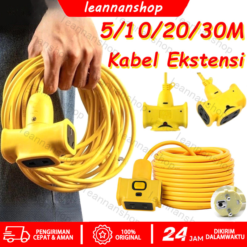Jual COD 30m mtr Kabel Ekstensi 1.5 mm Cable Extension Sambungan Kabel ...