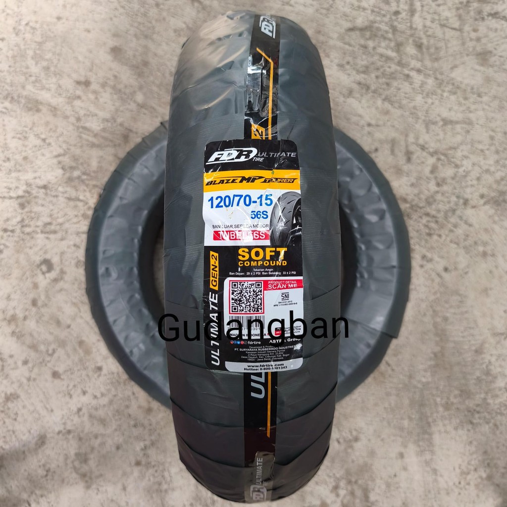 Jual ( XMAX RING 15 ) BLAZE MP TOURER 120 70 15 FDR !! NEW !! Ban Luar ...
