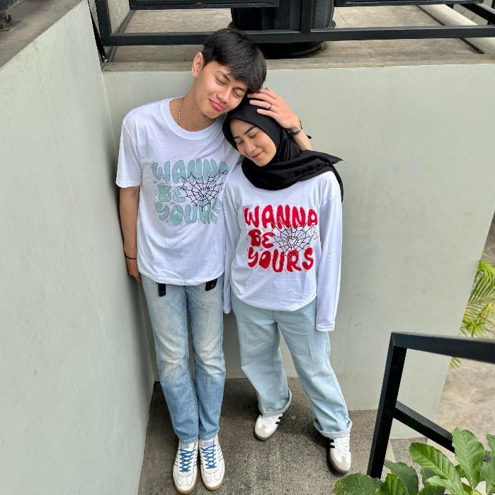 Jual KAYDEN STORE BAJU COUPLE WANNA BE YOURS PUTIH | Shopee Indonesia