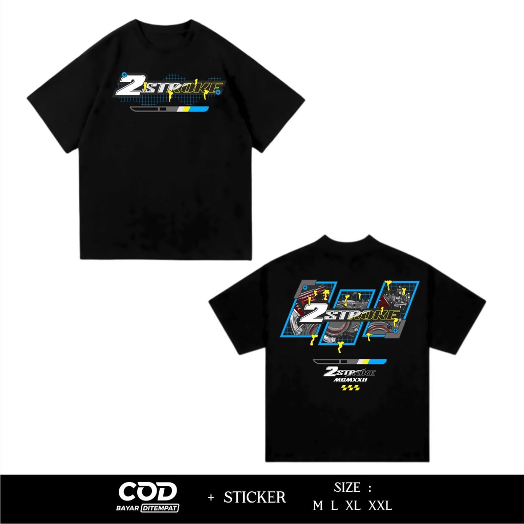 Jual KAOS DISTRO RACING 2 STROKE T-SHIRT RACING 2 STROKE 4 STROKE ...