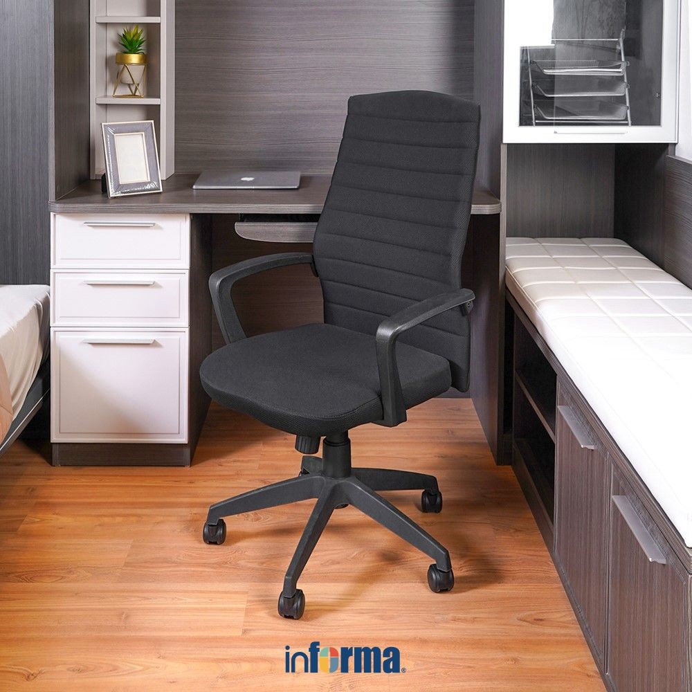 Jual Informa Liverpool Kursi Kantor Sandaran Tinggi - Hitam Tempat ...