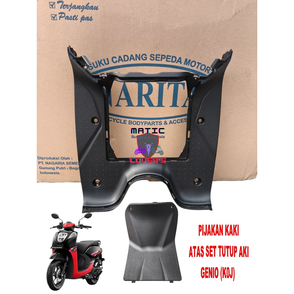 Jual step floor bordes pijakan kaki genio K0j hitam set tutup aki non ...