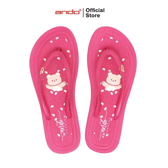 Jual Ando Mochi Fuji Bear Sandal Jepit karakter Wanita Dewasa