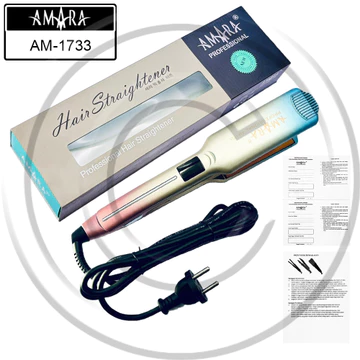 ( ) AMARA AM 1733 Ceramic Glide Floating Plate Hair Straightener Catokan Rambut CO