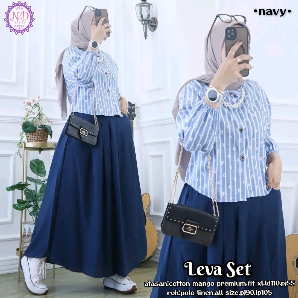 Jual Ready Stok Siap Kirim • Leva Set • Original N&B Fashion