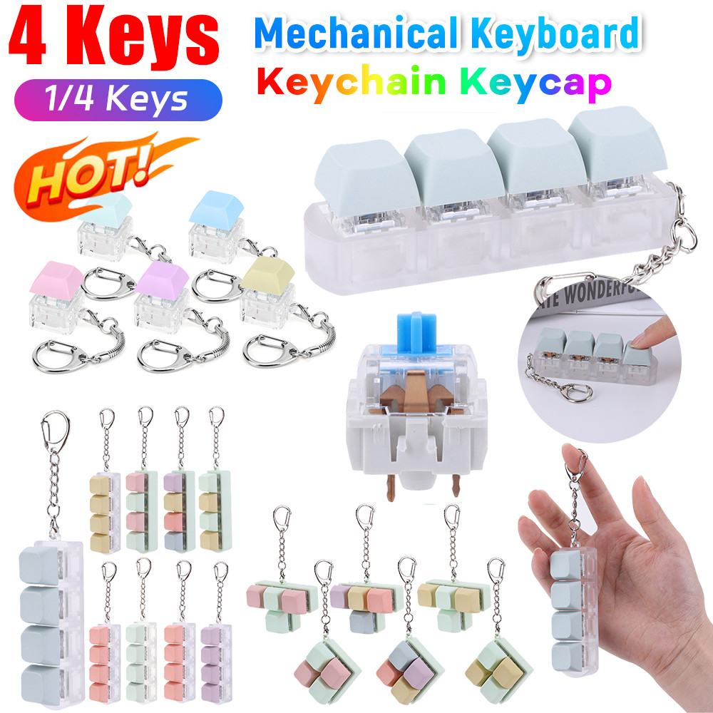 thumbnail image 2 of JIHENGS 1 4 5 9 Keys Mechanical Keyboard Axis Tester Fidget Button Keycap Fidget Keychain Keyboard Keychain Toy Finger Keyboard Caps Toy I5053778010 2 of 11