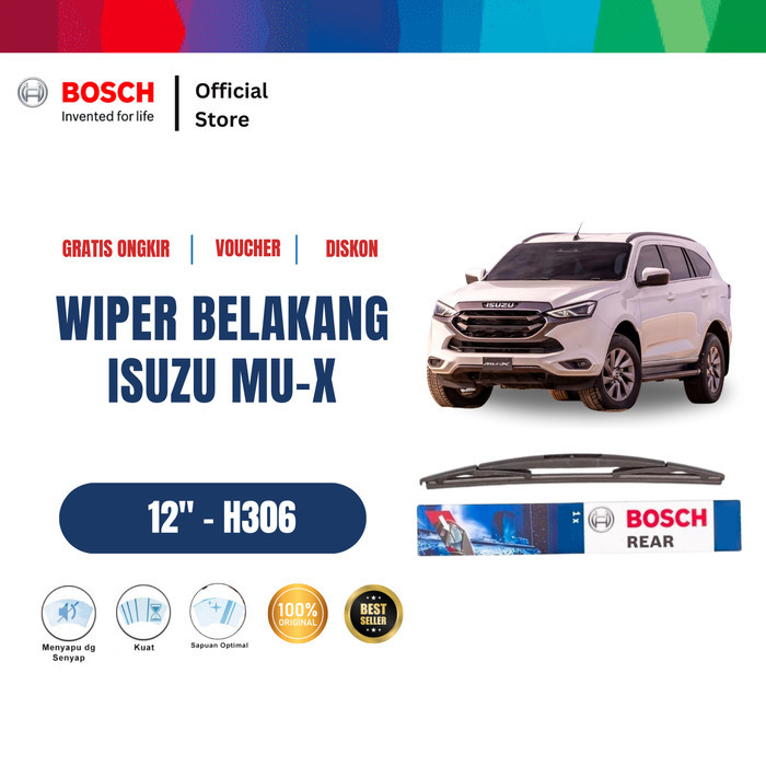 Jual Bosch H306 Rear Wiper Kaca Belakang Mobil Isuzu MU-X - Rock Lock 3 ...