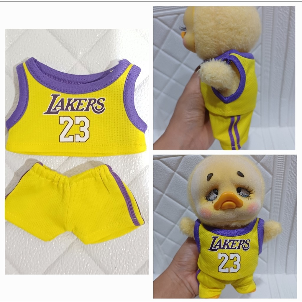 Jual READY BAJU LAKERS UPSET DUCK/LAKERS BAJU BASKET BALL OUTFIT UPSET
