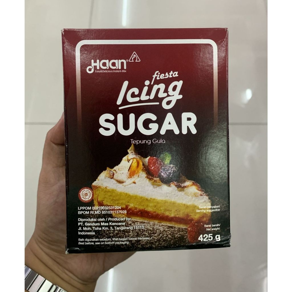 Jual Haan Fiesta Icing Sugar 425gr / Tepung Gula / Gula Halus dingin ...