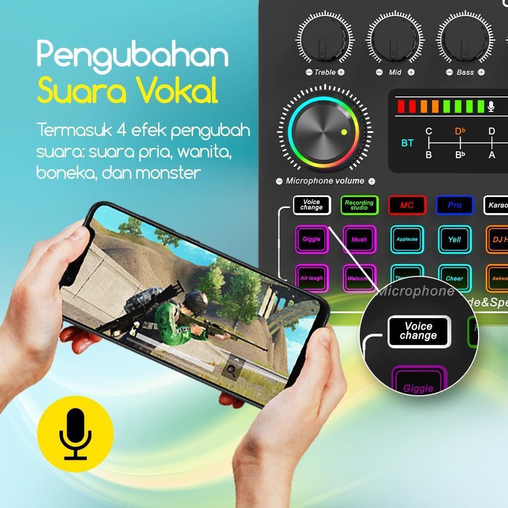 Jual Soundscape bonkyo COD F999X sound card 5V: LED Touchscreen, Efek ...