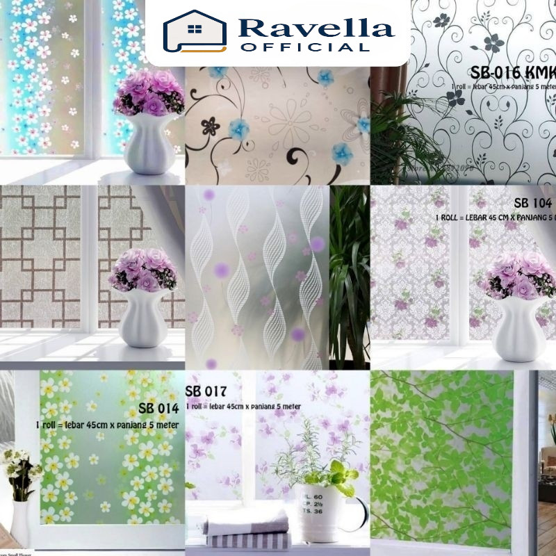 Jual Wallpaper Stiker Kaca 5 m x 45 cm Jendela Pintu Kaca Polos ...