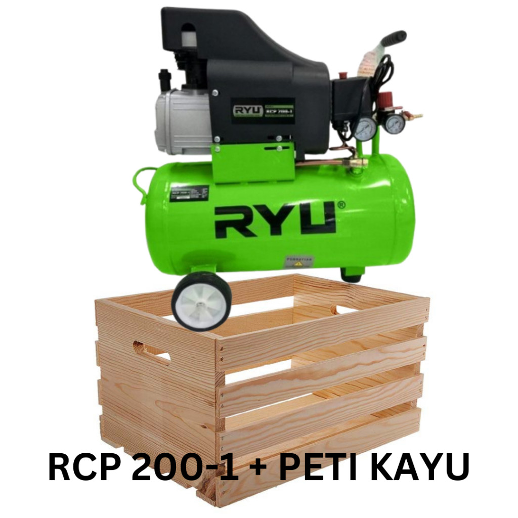 Jual RYU Mesin Kompressor RCP 200 - 1 / Compressor 2 HP 35 Liter RCP200 ...