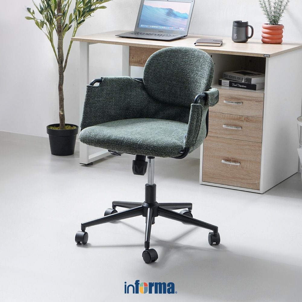 Jual Informa Hilary Kursi Kantor Sandaran Rendah - Hijau Tempat Duduk ...