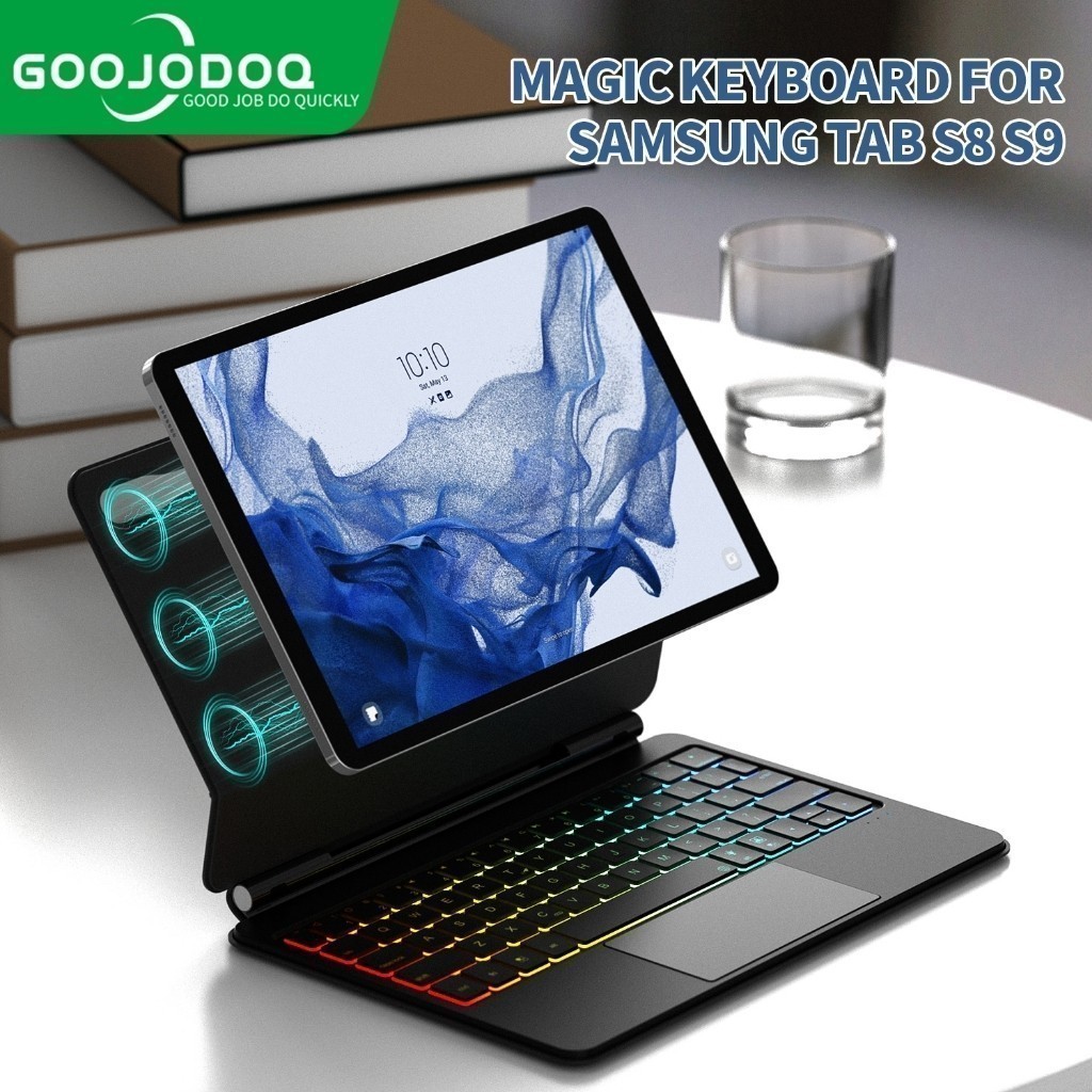 Jual Goojodoq Magic Keyboard Case Wireless Bluetooth for Samsung Galaxy ...