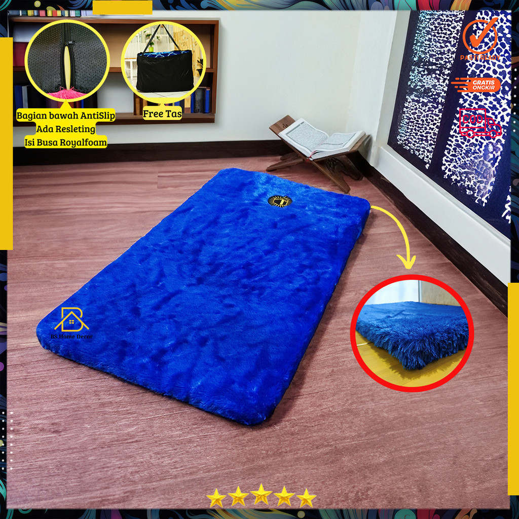 Jual Sajadah Bulu Rasfur Premium Uk 115CM x 65CM x 2.5CM ANTI SLIP ...