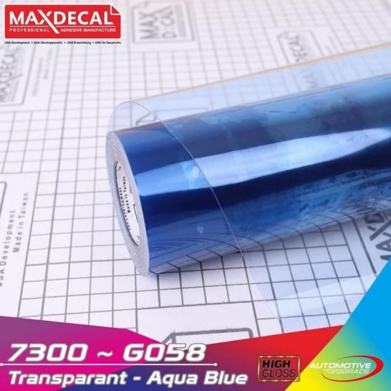 Jual Stiker Skotlet Motor Transparan Biru Sticker Lampu Motor Mobil ...