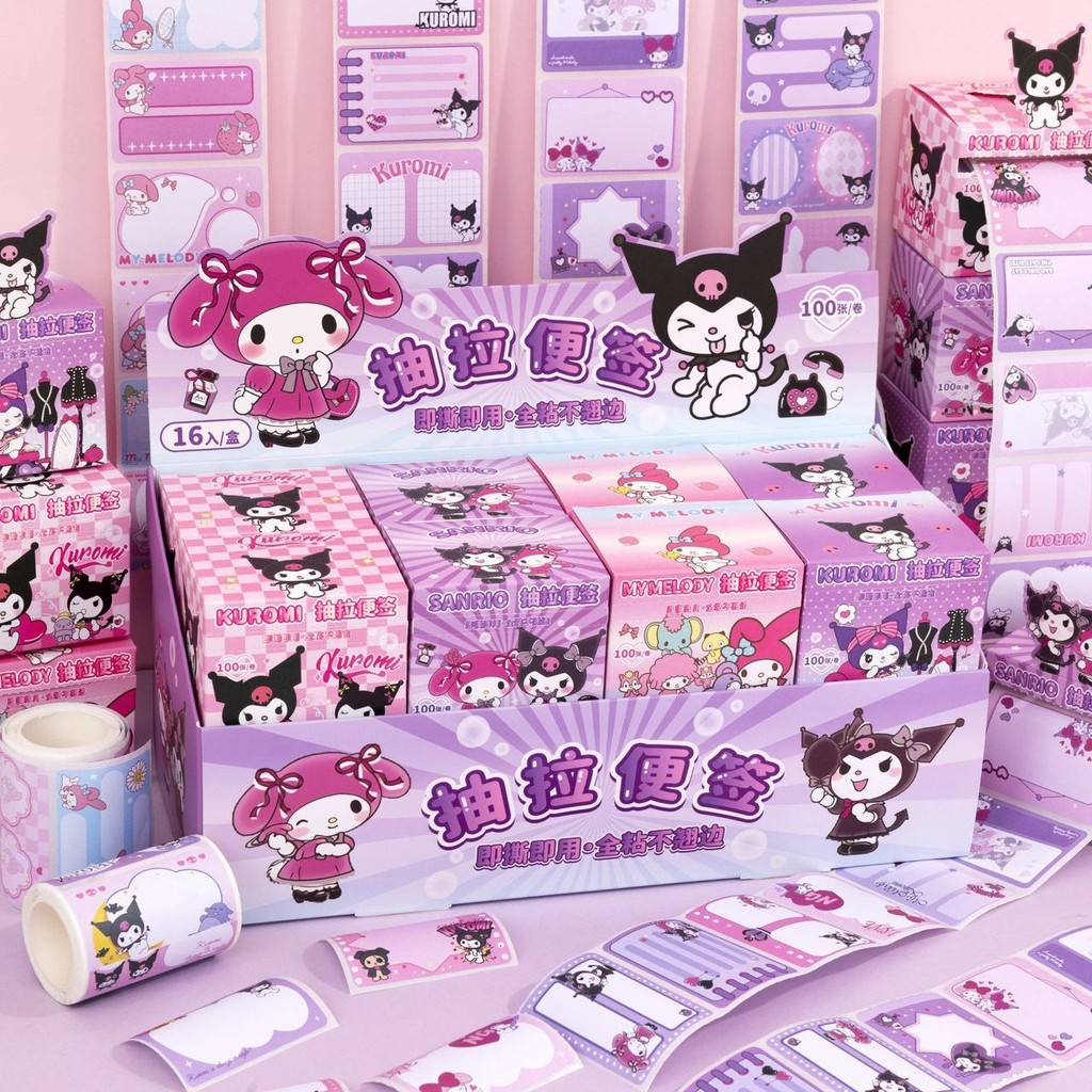Jual STICKY NOTES ROLL MOTIF SANRIO DENGAN BOX PULL OUT DAPAT DIJADIKAN ...