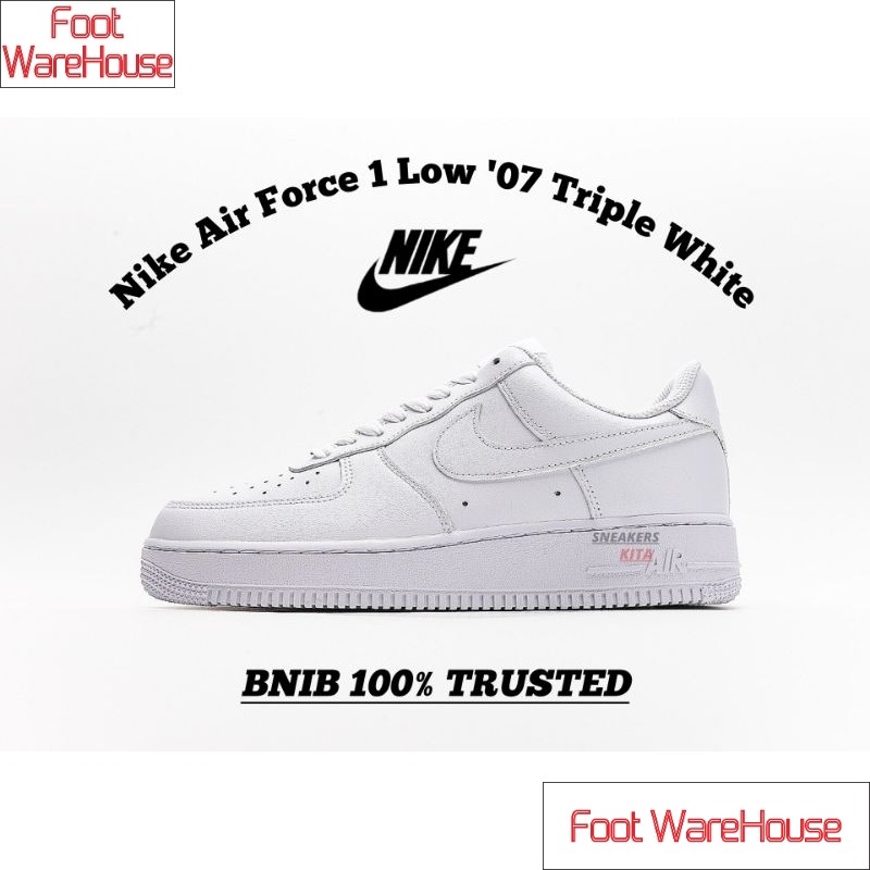 Jual Foot WareHouse Sepatu Nike Air Force 1 Triple White 315122 111 BNIB Original 100 Authentic Shopee Indonesia