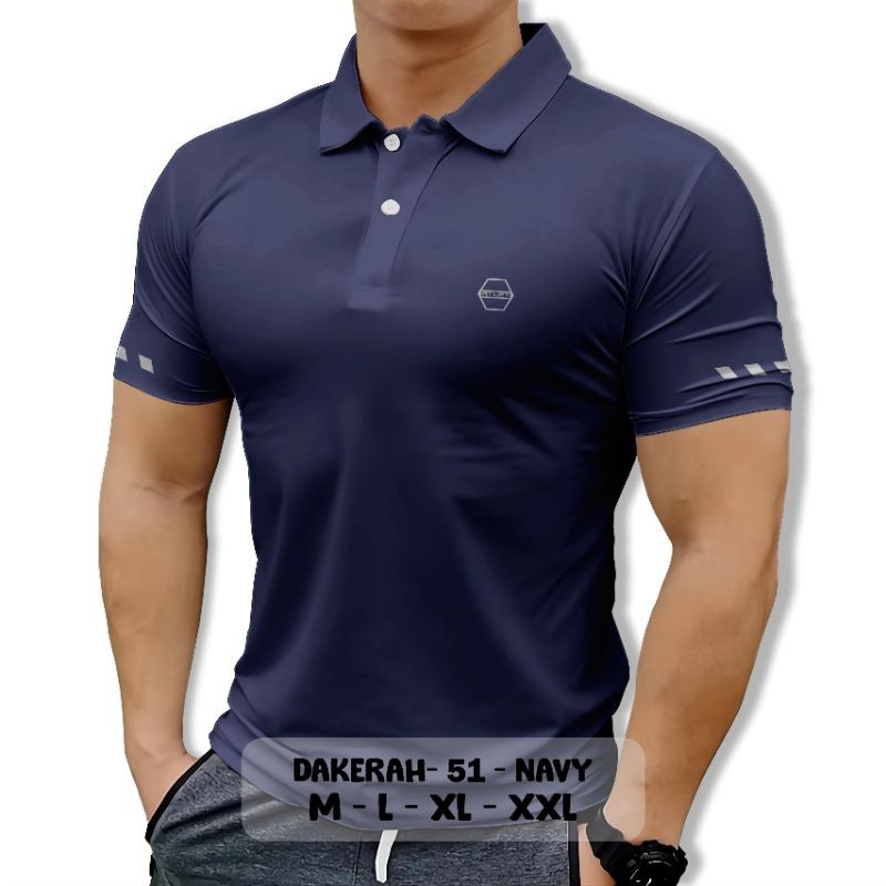 Jual Kaos Polo Shirt Dry Fit Kancing Uv protection Buat Olahraga