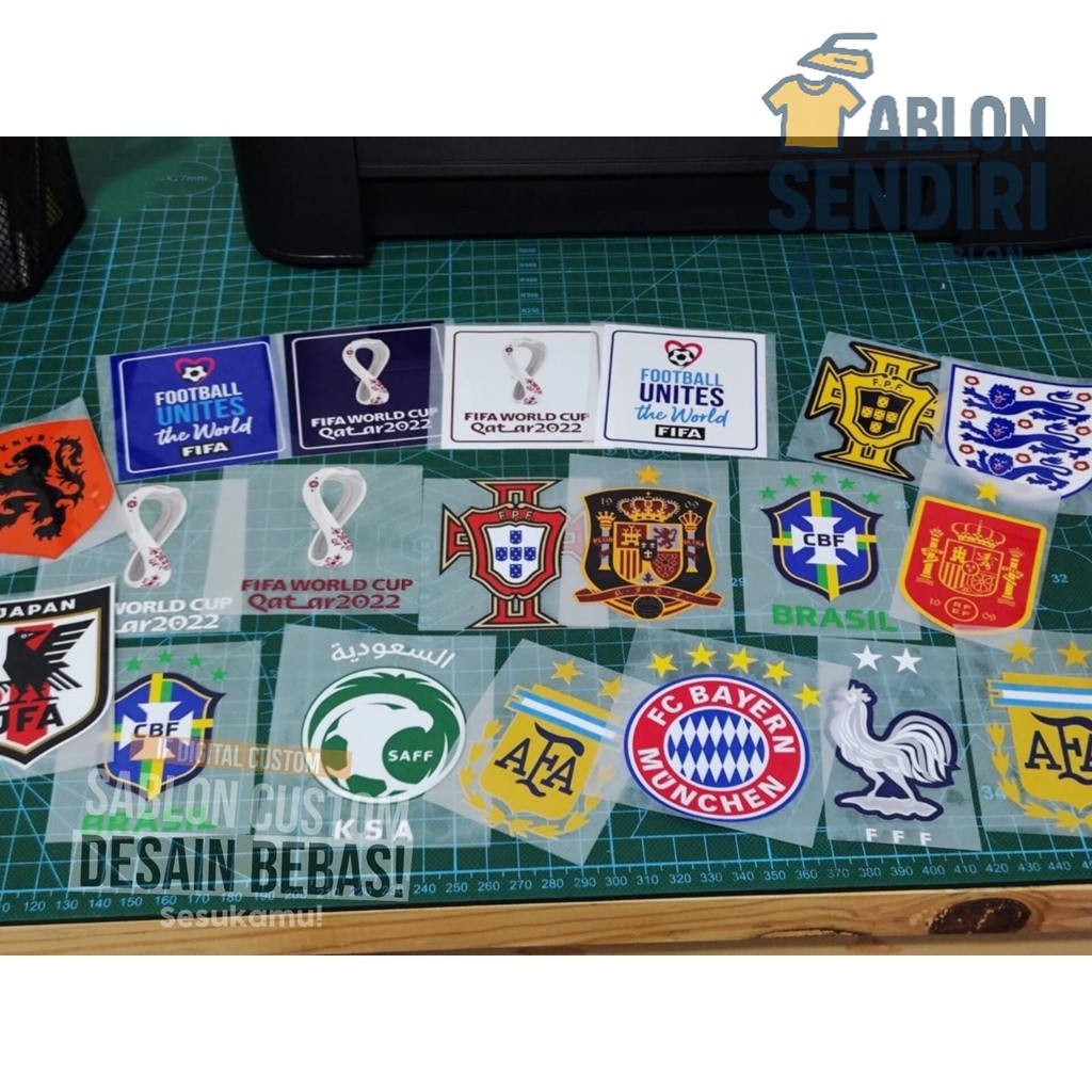 Jual Logo DTF Emblem Patch Lengan Jersey Bola Timnas Indonesia Piala ...