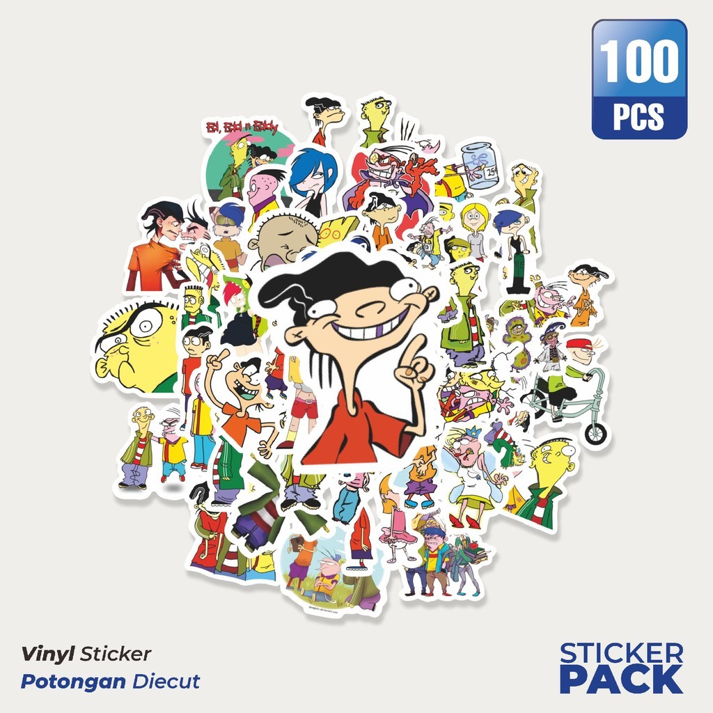 Jual Super Hemat! 100 PCS Sticker Kartun Ed, Edd n Eddy Stiker ...