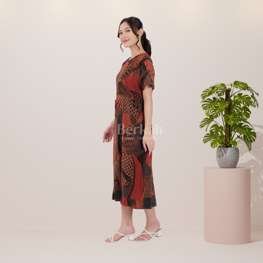 Daster Batik Rayon Busui Resleting Surya Teja 4