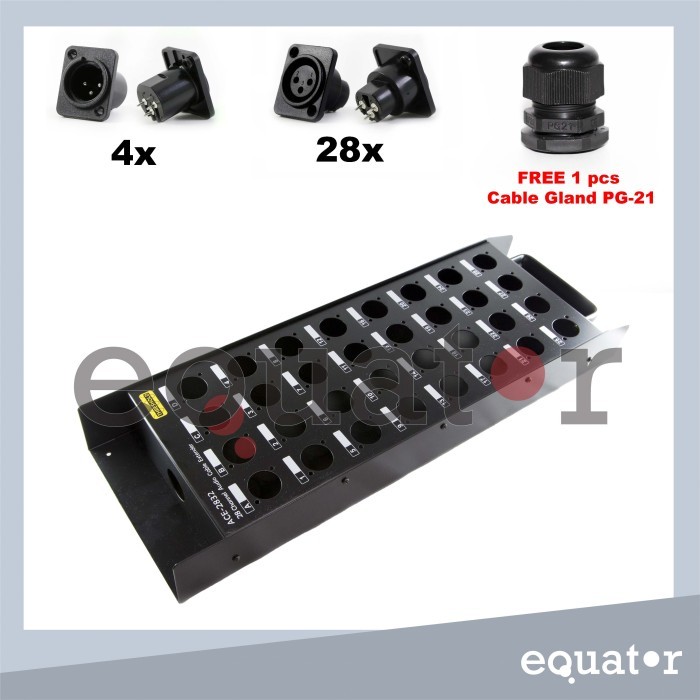Jual Box Cable Extender ACE - 2832 / Snake 32 Channel plus Soket Socket ...