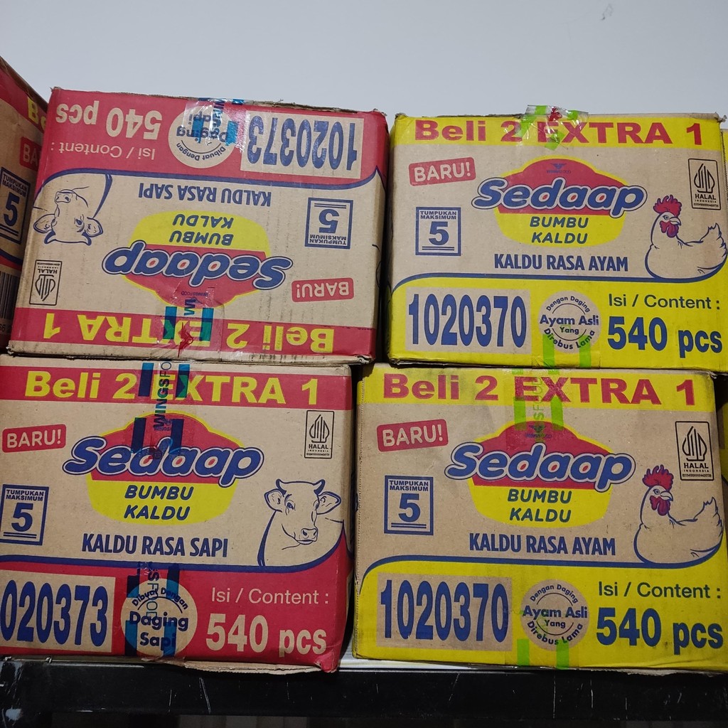 Jual 1 Dus Sedaap Kaldu Instan (30 Renceng) - Rasa Sapi / Ayam, Sedap ...