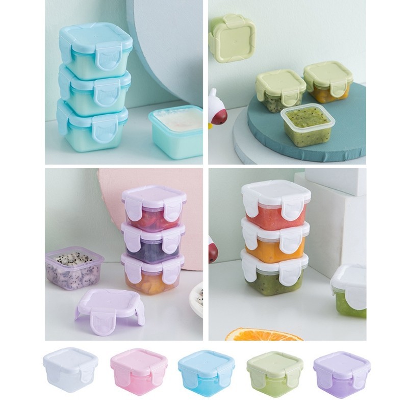 Jual 4 Pcs/Set 60ml Baby Milk Powder Food Container Infant Snacks ...