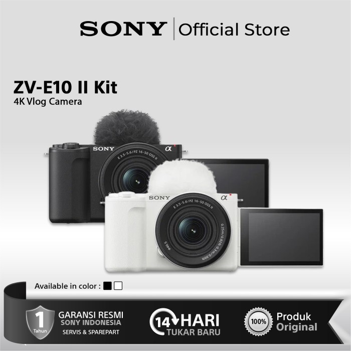 Jual Sony ZV E10 II Sony ZVE10 Mark II Mirrorless Camera Kit 16-50mm ...