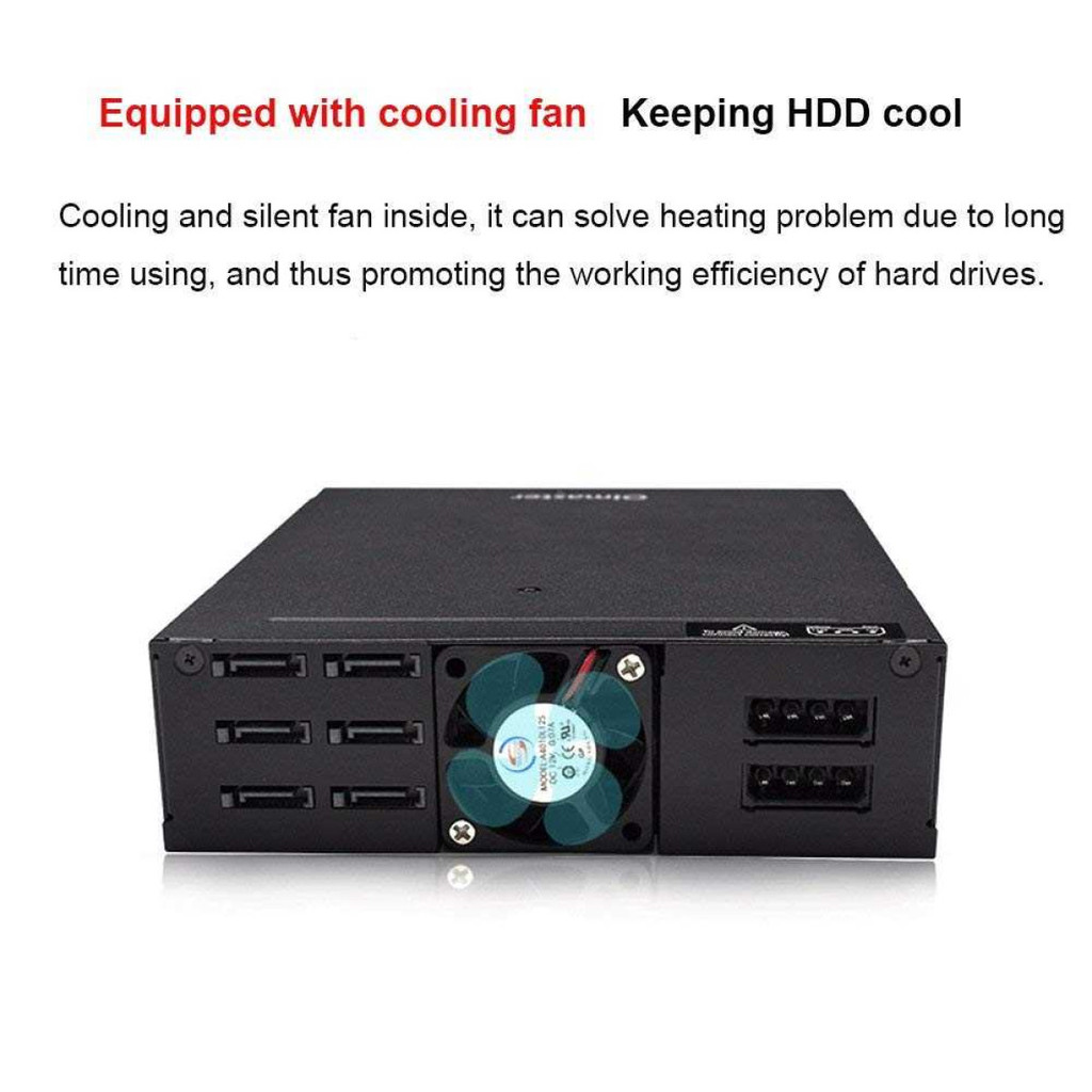 Jual Harddisk Case HDD Docking 6 Bay External SSD HDD Enclosure Rack ...